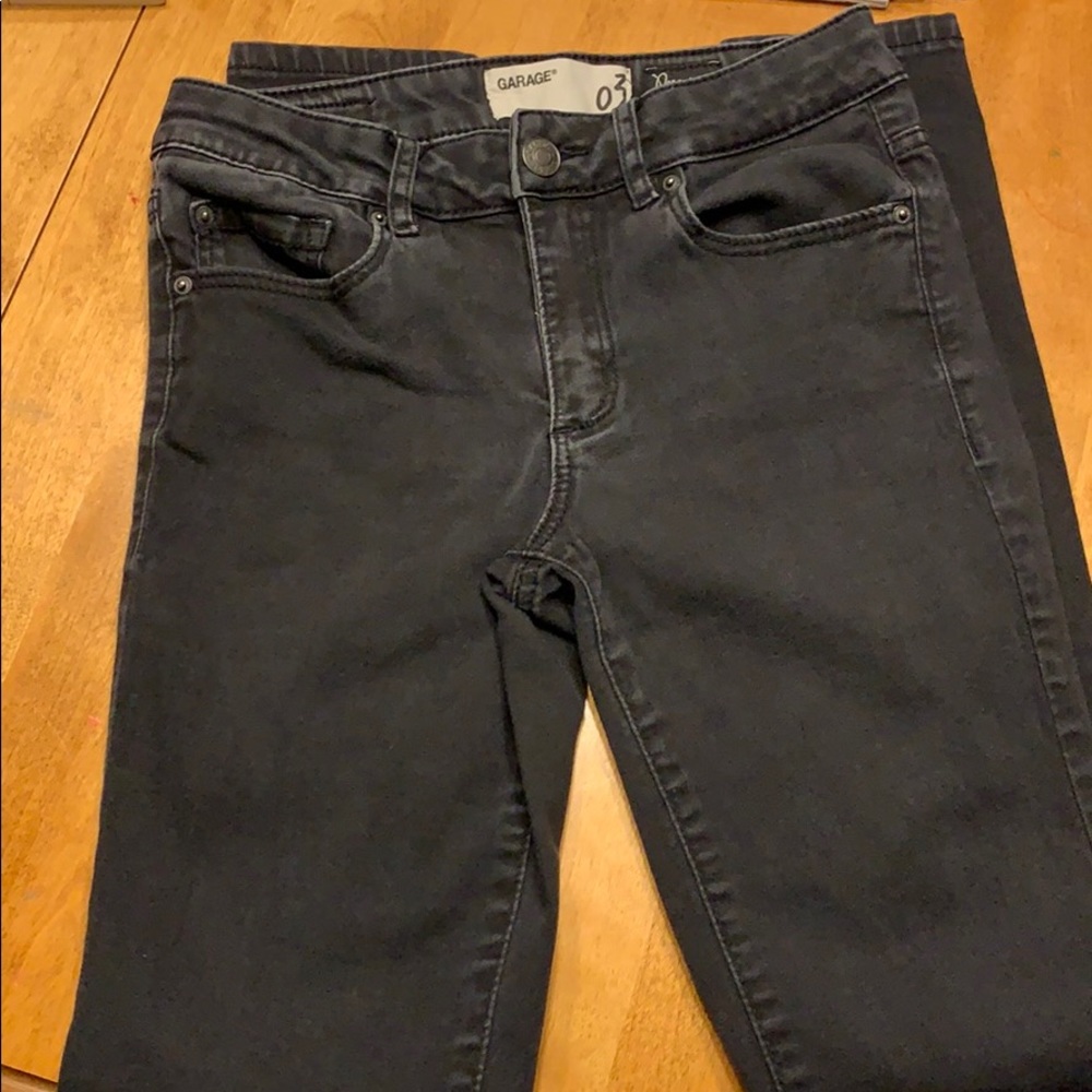 Garage Faded Black High Waist Skinny Jeans